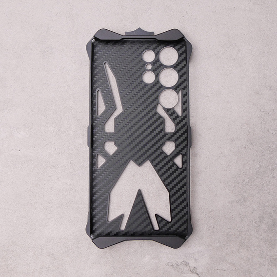 Armored case for Samsung Galaxy S23 Ultra, Aluminum Alloy, black