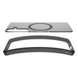 Spigen MagSafe Case for Samsung Galaxy S25, Ultra Hybrid, transparent / black + 9H Tempered Glass
