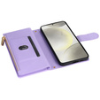Flip case for Samsung Galaxy A56 5G, Rhombus Crossbody Leather, purple