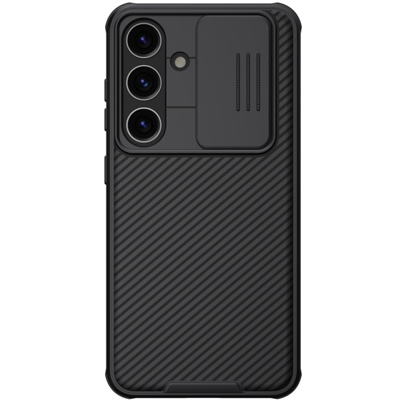 NILLKIN Case for Samsung Galaxy S24, Silicone CamShield Case for MagSafe, black