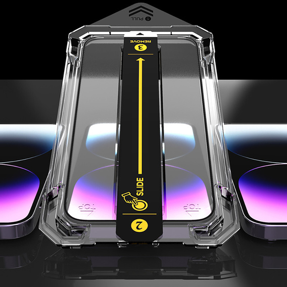 2x Tempered Glass for iPhone 14 Pro Max, ERBORD Easy App Full Screen Protector