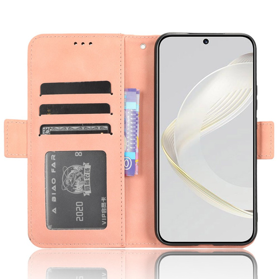 Flip case for Huawei Nova 11, Card Slot, pink