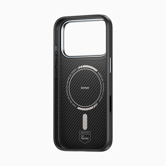 BENKS Kevlar Armor PRO Carbon Fiber 600D A070 case for MagSafe with active button for iPhone 17 Pro Max