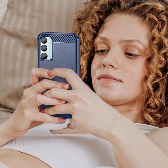 Case for Samsung Galaxy M15 5G, Carbon, blue