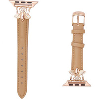 Leather Strap for Apple Watch 1/2/3/4/5/6/7/8/SE/Ultra 42/44/45/49mm, Beige