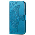 Flip case for Motorola Moto G32, Butterfly, blue