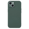 Case for iPhone 15, Silicone Lite, dark green