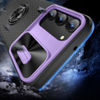 Case for Samsung Galaxy S23, Camera Slide Ring, black / purple
