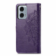 Flip case for Motorola Moto G24 / G24 Power / G04, Mandala, purple