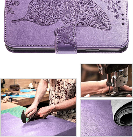 Flip case for Oppo A40 / Oppo A40m, Butterfly, purple