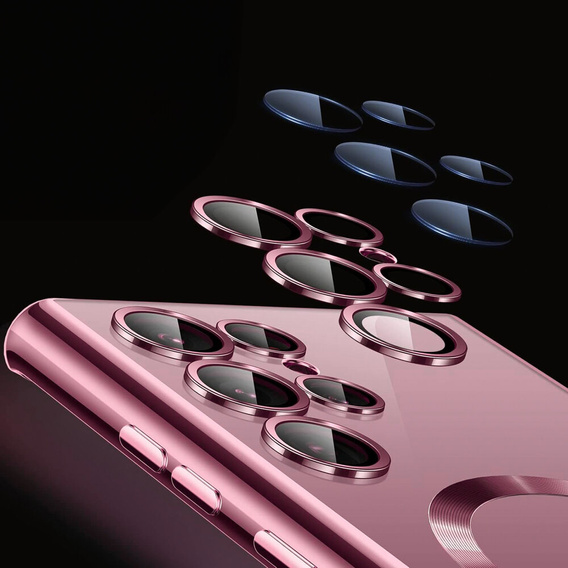 Case for Samsung Galaxy S23 Ultra, MagSafe Hybrid, pink rose gold