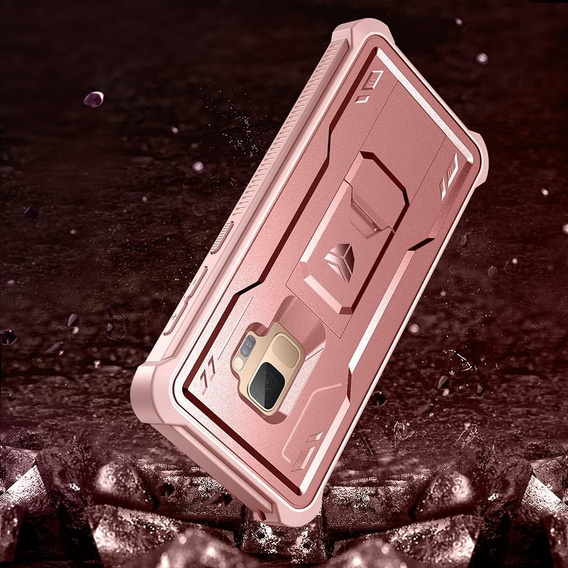 Armored case for Samsung Galaxy S9, Dexnor Full Body, pink