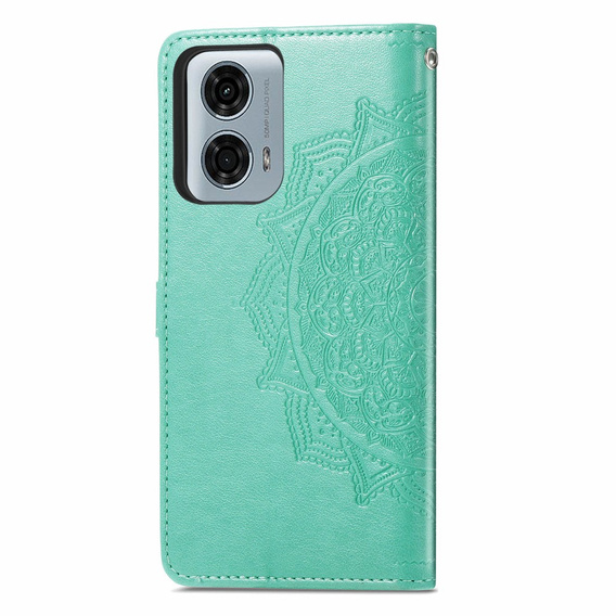 Flip case for Motorola Moto G24 / G24 Power / G04, Mandala, green