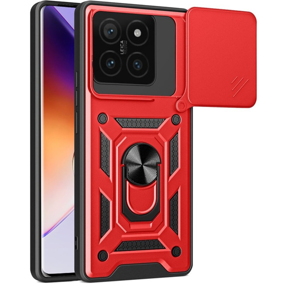 Case for Xiaomi 14T, CamShield Slide, red