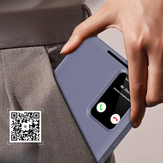 Flip case for Samsung Galaxy A55 5G, Smart View Wallet, purple