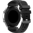 Silicone strap Twill Texture 22mm, Black