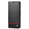 Flap case for Xiaomi Redmi Note 13 Pro 4G / Xiaomi Redmi Note 14S / Xiaomi Poco M6 Pro 4G, Carbon LC.IMEEKE, black