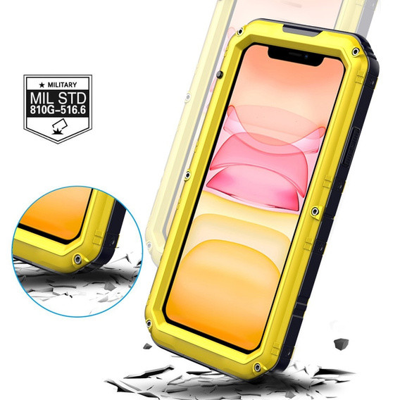 Armored case for iPhone 11, R-JUST, yellow