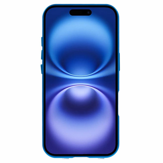 Case for iPhone 16, Magnetic Dual Glass, blue