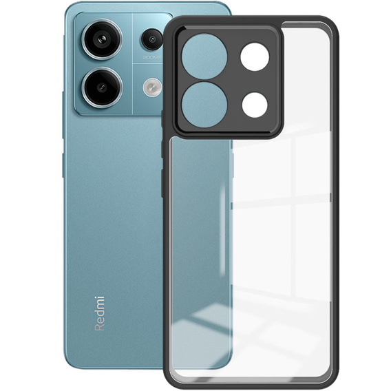 IMAK Case for Xiaomi Redmi Note 13 Pro 5G, UX-9A Series, transparent / black
