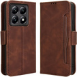 Flip case for Xiaomi 14T, Card Slot, brown