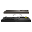 Spigen case for Samsung Galaxy A36 5G, Tough Armor Mag MagSafe, black + 9H Tempered Glass