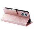 Flip case for Oppo A17, Mandala, pink rose gold
