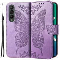 Flip case for Samsung Galaxy Z Fold 4 5G, Butterfly, purple