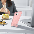 Case for iPhone 16E, Kickstand Matt Case, for MagSafe, pink