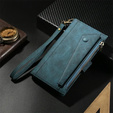 Flip case for Honor Magic 6 Lite 5G, Wallet Zipper Pocket, blue