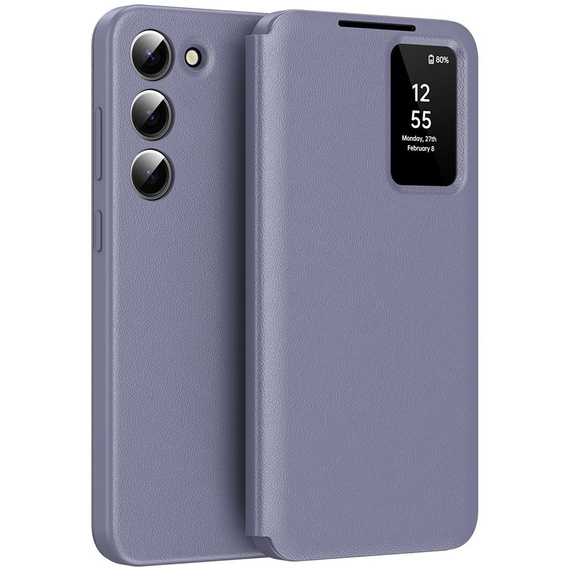 Flip case for Samsung Galaxy S22, Smart View Wallet, purple