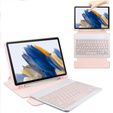 Keyboard case for Samsung Galaxy Tab A9+, Rotary 360° Leather, pink rose gold