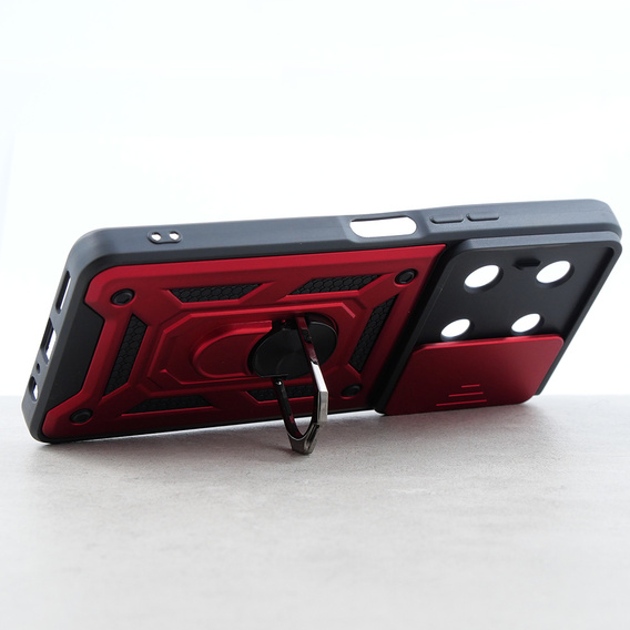 Case for Infinix Note 30 5G, CamShield Slide, red