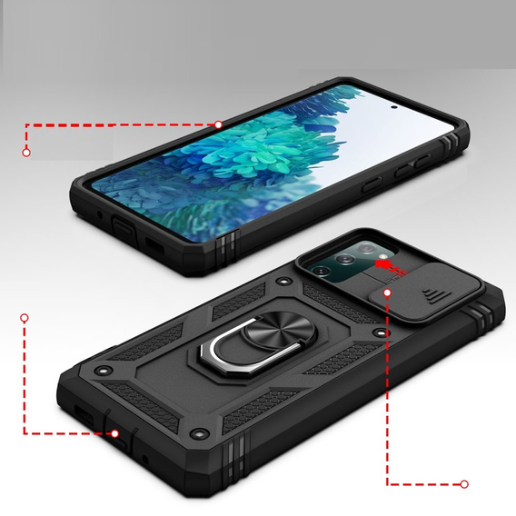 Case for Samsung Galaxy S20 FE, CamShield Slide, black
