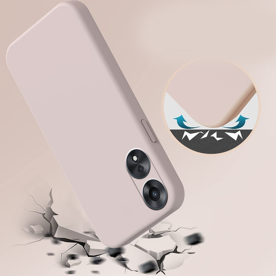 Case for Oppo A78 5G, Silicone Lite, pink