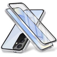 Case for Samsung Galaxy S25+ Plus, Magnetic Dual Glass, silver