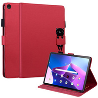 Case for Lenovo Tab M10 Plus 10.6 Gen 3, with flap, animal, red