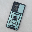 Case for Oppo Reno 10 / 10 Pro, CamShield Slide, green