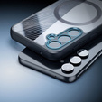 DuxDucis case for Samsung Galaxy S23 FE, Aimo case, for MagSafe, transparent / black