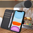 Flip case for Samsung Galaxy M55 5G, Wallet Smart Magnet, black