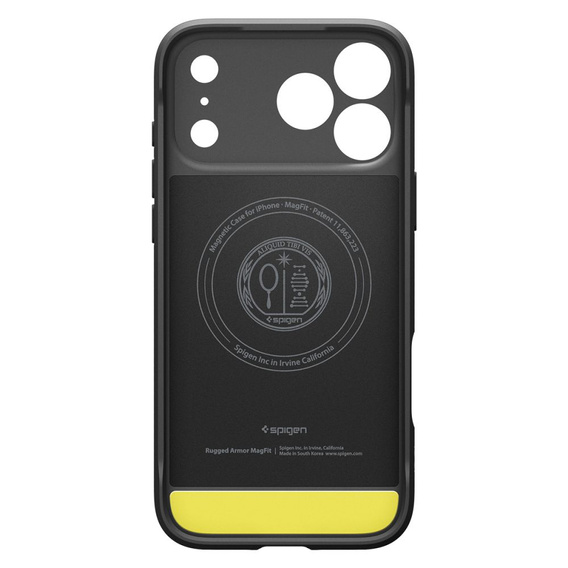 Spigen Rugged Armor MagSafe Case for iPhone 17 Pro, Matte Black