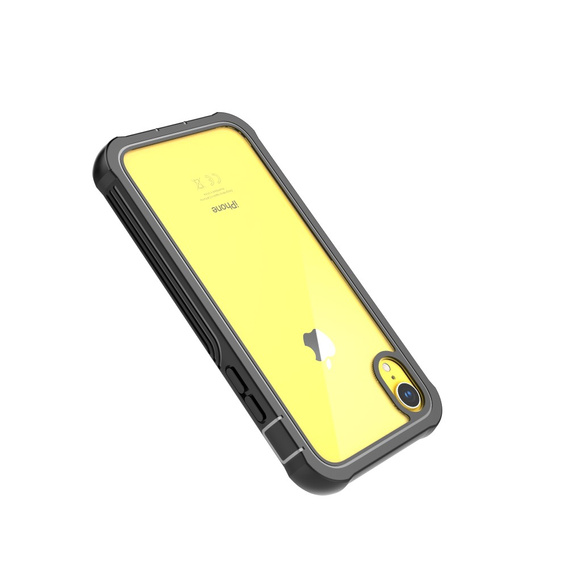 Case for iPhone XR, Shockproof, with film, black