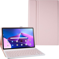 Case + keyboard Lenovo Tab M10 Plus Gen 3 TB-125F TB-128F, pink rose gold