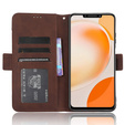 Flip case for Huawei Nova Y91 4G, Card Slot, brown