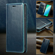 Flip case for Samsung Galaxy S23, ERBORD Waxy Wallet, blue