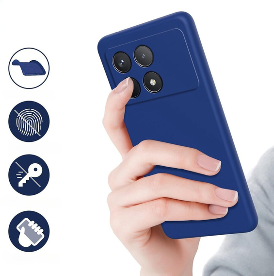 Case for Xiaomi Poco F6 Pro, Silicone Lite, blue