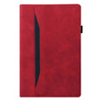 Case for Xiaomi Pad 6, Classic, with space for stylus, red