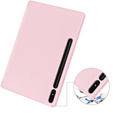 Case for Samsung Galaxy Tab S10+ Plus, Smartcase with stylus space, pink