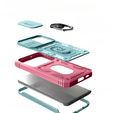 Case for Samsung Galaxy S23, CamShield Slide, green / pink