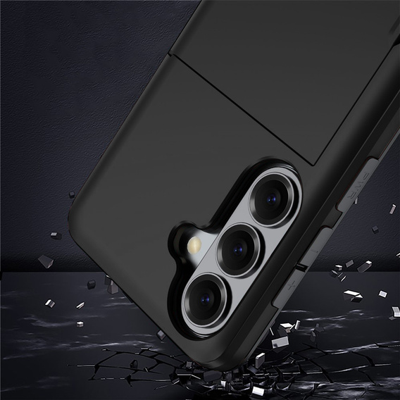 Case with card holder for Samsung Galaxy A57 5G, black